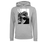 Kapuzenpullover MERCHCODE "Merchcode Herren 2Pac F*ck the World Hoody", Herren, Gr. L, erdgrau, 65% Baumwolle, 35% Polyester, bedruckt, Pullover Kapuzenpullover (71281813-L) erdgrau