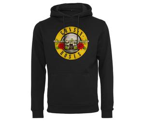 Kapuzenpullover MERCHCODE "Merchcode Herren Guns n' Roses Logo Hoody", Herren, Gr. XS, schwarz, 65% Baumwolle, 35% Polyester, mehrfarbig, normal, ohne Ausschnitt, Pullover Kapuzenpullover (98783941-XS