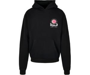 Kapuzenpullover MERCHCODE "Merchcode Sunset Charm Oversized Hoody", Herren, Gr. XS, schwarz, 100% Baumwolle, mehrfarbig, oversize, ohne Ausschnitt, Pullover Kapuzenpullover (60182746-XS) schwarz