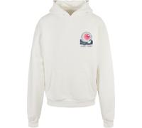 Kapuzenpullover MERCHCODE "Merchcode Sunset Charm Oversized Hoody", Herren, Gr. XS, weiß (ready for dye), 100% Baumwolle, mehrfarbig, oversize, ohne Ausschnitt, Pullover Kapuzenpullover (30930153-XS)