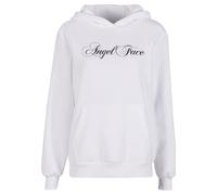 Kapuzensweatshirt MISS TEE "Miss Tee Angel Face Ladies Fluffy Hoody", Damen, Gr. XL, weiß, 70% Baumwolle, 30% Polyester, bedruckt, Sweatshirts (46808244-XL) weiß