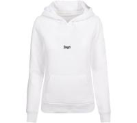 Kapuzenpullover MISS TEE "Miss Tee Damen Angel Wings Hoody", Damen, Gr. S, weiß, 65% Baumwolle, 35% Polyester, unifarben, normal, ohne Ausschnitt, Pullover Kapuzenpullover (49924126-S) weiß
