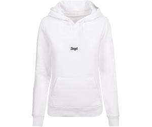 Kapuzenpullover MISS TEE "Miss Tee Damen Angel Wings Hoody", Damen, Gr. S, weiß, 65% Baumwolle, 35% Polyester, unifarben, normal, ohne Ausschnitt, Pullover Kapuzenpullover (49924126-S) weiß