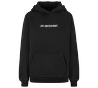 Kapuzenpullover MISS TEE "Miss Tee Just Another EMB Fluffy Hoody", Damen, Gr. S, schwarz, 100% Baumwolle, unifarben, normal, ohne Ausschnitt, Pullover Kapuzenpullover (43311102-S) schwarz