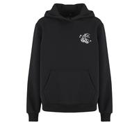 Kapuzenpullover MISS TEE "Miss Tee Lucky Cherry Ladies Fluffy Hoody", Damen, Gr. L, schwarz, 70% Baumwolle, 30% Polyester, mehrfarbig, loose fit, ohne Ausschnitt, Pullover Kapuzenpullover (21457259-L)