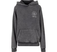 Kapuzenpullover MISS TEE "Miss Tee One Line Flowers Ladies Vintage Heavy Hoody", Damen, Gr. S, magnet, 70% Baumwolle, 30% Polyester, mehrfarbig, loose fit, ohne Ausschnitt, Pullover Kapuzenpullover (6