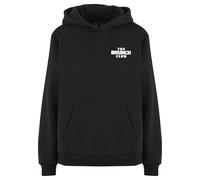 Kapuzenpullover MISS TEE "Miss Tee The Brunch Club Ladies Fluffy Hoody", Damen, Gr. M, schwarz, 70% Baumwolle, 30% Polyester, mehrfarbig, loose fit, ohne Ausschnitt, Pullover Kapuzenpullover (32292438