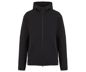 Kapuzenpullover MISTERTEE "MisterTee Basic Hooded Zipper", Herren, Gr. S, schwarz, 80% Baumwolle, 20% Polyester, unifarben, normal, ohne Ausschnitt, Pullover Kapuzenpullover (69707301-S) schwarz