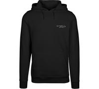 Kapuzenpullover MISTERTEE "MisterTee Butterfly Effect Hoody", Herren, Gr. XS, schwarz, 65% Baumwolle, 35% Polyester, mehrfarbig, normal, ohne Ausschnitt, Pullover Kapuzenpullover (61913768-XS) schwarz