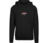 Kapuzenpullover MISTERTEE "MisterTee Eagle Paradise Hoody", Herren, Gr. L, schwarz, 65% Baumwolle, 35% Polyester, mehrfarbig, normal, ohne Ausschnitt, Pullover Kapuzenpullover (31618944-L) schwarz