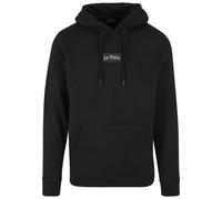 Kapuzenpullover MISTERTEE "MisterTee Herren LA Sketch Patch Hoody", Herren, Gr. S, schwarz, 100% Baumwolle, bedruckt, Pullover Kapuzenpullover (53296250-S) schwarz
