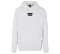 Kapuzenpullover MISTERTEE "MisterTee Herren LA Sketch Patch Hoody", Herren, Gr. XS, weiß, 100% Baumwolle, bedruckt, Pullover Kapuzenpullover (59264514-XS) weiß