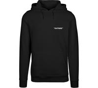 Kapuzenpullover MISTERTEE "MisterTee Herren Out$ide Hoody", Herren, Gr. M, schwarz, 65% Baumwolle, 35% Polyester, bedruckt, Pullover Kapuzenpullover (55244339-M) schwarz