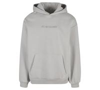 Kapuzenpullover MISTERTEE "MisterTee Just Another EMB Hoody", Herren, Gr. S, grau (lightasphalt), 70% Baumwolle, 30% Polyester, mehrfarbig, loose fit, ohne Ausschnitt, Pullover Kapuzenpullover (526735