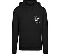 Kapuzenpullover MISTERTEE "MisterTee Los Angeles Circle Hoody", Herren, Gr. XL, schwarz, 65% Baumwolle, 35% Polyester, mehrfarbig, normal, ohne Ausschnitt, Pullover Kapuzenpullover (16728124-XL) schwa