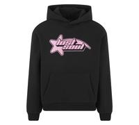 Kapuzenpullover MISTERTEE "MisterTee Lost Soul Fluffy Hoody", Herren, Gr. XL, schwarz, 70% Baumwolle, 30% Polyester, mehrfarbig, loose fit, ohne Ausschnitt, Pullover Kapuzenpullover (21695747-XL) schw