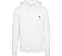 Kapuzensweatshirt MISTERTEE "MisterTee Love Sign 2.0", Herren, Gr. S, weiß, 65% Baumwolle, 35% Polyester, bedruckt, Sweatshirts (97520819-S) weiß