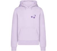 Kapuzenpullover MISTERTEE "MisterTee Paradise Cherries Hoody", Herren, Gr. L, lila, 65% Baumwolle, 35% Polyester, mehrfarbig, normal, ohne Ausschnitt, Pullover Kapuzenpullover (94268808-L) lila