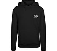 Kapuzenpullover MISTERTEE "MisterTee Victory Reigns Hoody", Herren, Gr. XS, schwarz, 65% Baumwolle, 35% Polyester, mehrfarbig, normal, ohne Ausschnitt, Pullover Kapuzenpullover (25600214-XS) schwarz