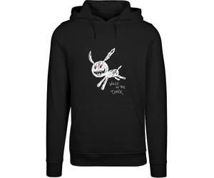 Kapuzenpullover MISTERTEE "MisterTee Walk In The Dark Hoody", Herren, Gr. 4XL, schwarz, 65% Baumwolle, 35% Polyester, mehrfarbig, normal, ohne Ausschnitt, Pullover Kapuzenpullover (66479545-4XL) schwa