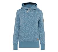 Kapuzenpullover OXMO "Hoodie OXBeate", Damen, Gr. M, blau (blaustone), Obermaterial: 55% Polyester PES. 45% Baumwolle CO., Pullover Kapuzenpullover (31398066-M) blaustone