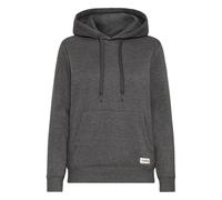 Kapuzenpullover OXMO "Hoodie OXKAREN", Damen, Gr. XL, grau (dunkelgrau melange), Obermaterial: 80% Baumwolle CO. 20% Polyester PES., Pullover Kapuzenpullover (41780231-XL) dunkelgrau melange