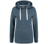 Kapuzenpullover OXMO "Hoodie OXOlive", Damen, Gr. S, blau (ins blau m), Obermaterial: 80% Polyester PES. 20% Baumwolle CO., Sweatshirts Kapuzenpullover (68830246-S) ins blau m