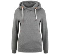 Kapuzenpullover OXMO "Hoodie OXVicky", Damen, Gr. M, grau (grau mel), Obermaterial: 80% Polyester PES. 20% Baumwolle CO., Sweatshirts Kapuzenpullover (75815828-M) grau mel