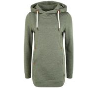 Kapuzenpullover OXMO "Hoodie OXVicky", Damen, Gr. M, grün (climb mel), Obermaterial: 80% Polyester PES. 20% Baumwolle CO., Sweatshirts Kapuzenpullover (10994759-M) climb mel