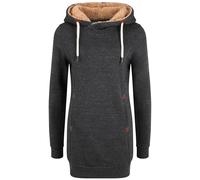 Kapuzenpullover OXMO "Hoodie OXVicky", Damen, Gr. XS, grau (d gre pil), Obermaterial: 80% Polyester PES. 20% Baumwolle CO., Sweatshirts Kapuzenpullover (79971519-XS) d gre pil