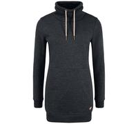 Kapuzenpullover OXMO "Hoodie OXVilma", Damen, Gr. S, grau (dar grau m), Obermaterial: 70% Baumwolle CO. 30% Polyester PES., Sweatshirts Kapuzenpullover (99534165-S) dar grau m