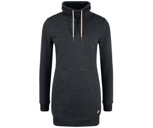 Kapuzenpullover OXMO "Hoodie OXVilma", Damen, Gr. S, grau (dar grau m), Obermaterial: 70% Baumwolle CO. 30% Polyester PES., Sweatshirts Kapuzenpullover (99534165-S) dar grau m