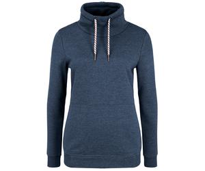 Kapuzenpullover OXMO "Hoodie OXVimpa", Damen, Gr. M, blau (ins blau m), Obermaterial: 70% Baumwolle CO. 30% Polyester PES., Sweatshirts Kapuzenpullover (69427439-M) ins blau m