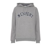 Kapuzenpullover OXMO "Kapuzenpullover OXColisa", Damen, Gr. XXL, grau (medium grau melange), Obermaterial: 70% Baumwolle CO. 30% Polyester PES., Sweatshirts Kapuzenpullover (50099141-XXL) medium grau 
