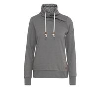 Kapuzenpullover OXMO "Kapuzenpullover OXUdine", Damen, Gr. XS, grau (medium grau melange), Obermaterial: 60% Baumwolle CO. 40% Polyester PES., Pullover Kapuzenpullover (35049322-XS) medium grau melang