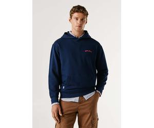 Kapuzenpullover PEPE JEANS "hoodie GIDEON HOODIE", Herren, Gr. L, sailor blau, 100% Baumwolle, Pullover Kapuzenpullover (49119933-L) sailor blau