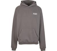 Kapuzenpullover PEQUS "PEQUS PEQUS Back Logo Hoodie", Herren, Gr. M, grau, 100% Baumwolle, mehrfarbig, normal, ohne Ausschnitt, Pullover Kapuzenpullover (48085461-M) grau