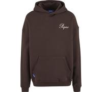 Kapuzenpullover PEQUS "PEQUS PEQUS Handwritten Logo Hoodie", Damen, Gr. XL, braun, 100% Baumwolle, mehrfarbig, normal, ohne Ausschnitt, Pullover Kapuzenpullover (88536269-XL) braun