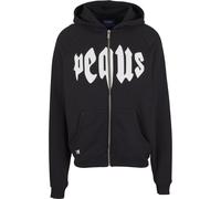 Kapuzenpullover PEQUS "PEQUS PEQUS Mythic Zip-Hoodie", Herren, Gr. XL, schwarz, 100% Baumwolle, mehrfarbig, oversize, ohne Ausschnitt, Sweatjacken Kapuzenpullover (33937929-XL) schwarz
