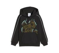 Kapuzenpullover PUMA "PUMA x TRANSFORMERS T7 Relaxed Graphic Hoodie Jungen", Jungen, Gr. 104, schwarz, Obermaterial: 68% Baumwolle, 32% Polyester. Kapuzenfutter: 100% Baumwolle. Rippe: 3% Elasthan, 97