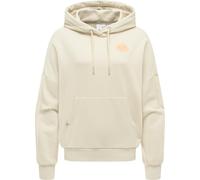 Kapuzenpullover RAGWEAR "Pirita PP", Damen, Gr. XXL (44), ecru, Material: 70% Baumwolle, 30% Polyester, oversize hüftbedeckend, hoch geschlossener Ausschnitt, Ärmel ohne Ärmelschlitz Rippbündchen, Pul