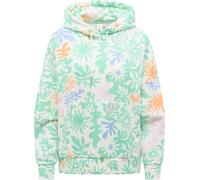 Kapuzenpullover RAGWEAR "Pirita Print", Damen, Gr. XXXL(46), hellmint, Material: 70% Baumwolle, 30% Polyester, oversize hüftbedeckend, hoch geschlossener Ausschnitt, Ärmel ohne Ärmelschlitz Rippbündch