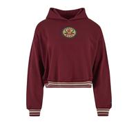 Kapuzenpullover ROCAWEAR "Rocawear Damen Rocawear Kansas Hoody", Damen, Gr. 3XL, burgundy, 80% Baumwolle, 20% Polyester, mehrfarbig, relaxed fit, ohne Ausschnitt, Pullover Kapuzenpullover (53218335-XX