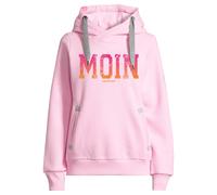 Kapuzenpullover SALZHAUT "Hoodie SÜNN - MOIN FARBVERLAUF", Damen, Gr. XS, rosa (rosé, neon orange, neon pink), Obermaterial: 55% Baumwolle CO. 45% Polyester PES., Pullover Kapuzenpullover (28020146-XS