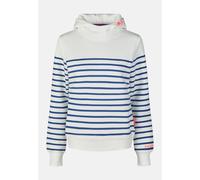 Kapuzenpullover SALZHAUT "Hoodie VASEN", Damen, Gr. XXL, blau (navy sanftes weiß), Obermaterial: 80% Baumwolle CO. 20% Polyester PES., Pullover Kapuzenpullover (76762015-XXL) navy sanftes weiß