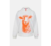 Kapuzenpullover SALZHAUT "Hoodie VÖRSLACH", Damen, Gr. S, weiß (sanftes weiß), Obermaterial: 80% Baumwolle CO. 20% Polyester PES., Pullover Kapuzenpullover (22012451-S) sanftes weiß