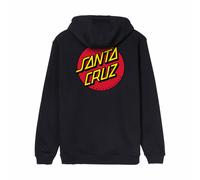 Santa Cruz Guitar Hoodie Classic Dot Chest – Herren Schwarz/Rot/Gelb Gr. M