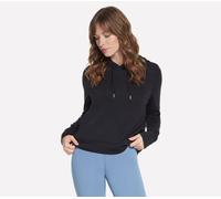 Kapuzenpullover SKECHERS "Women's Hoodie", Damen, Gr. L, bold schwarz, Obermaterial: 53% Viskose, 39% Polyester, 8% Elasthan, normal, Rundhals, Pullover Kapuzenpullover, atmungsaktiv, normale Länge, w