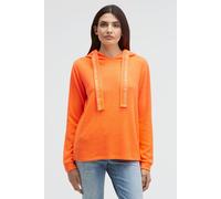 Kapuzenpullover SOCCX, Damen, Gr. S, brilliant orange neon, Material: 71% Polyester, 27% Viskose, 2% Elasthan, unifarben, regular fit normal, Rundhals, eingesetzt Bündchen, Pullover Kapuzenpullover, a