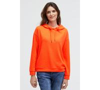 Kapuzenpullover SOCCX, Damen, Gr. XS, orange, Strick, Material: 72% Polyester, 25% Viskose, 3% Elasthan, unifarben, regular fit normal, Rundhals, eingesetzt Bündchen, Pullover Kapuzenpullover, aus Fla